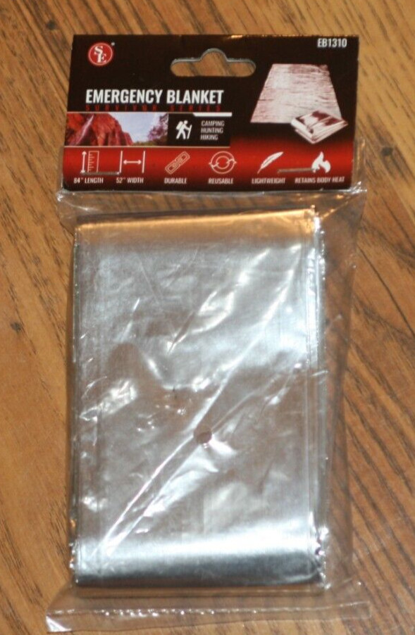 SE Emergency Blanket – 84″x52″ – Lightweight – Retains Heat