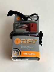 UST Ultimate Survival Fire Starter Kit Waterproof Case with Tinder Rod and Flint