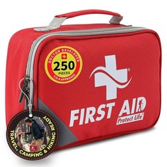 First Aid Kit for Home & Business, 250 Pcs – Kit for Camping & Hiking