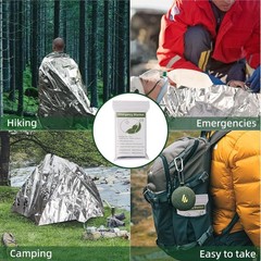 5-30pc Outdoor Emergency Gold-sliver Survival Blanket Waterproof First Aid Rescu