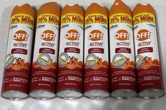 Lot/6 OFF! Active 7.5oz Sweat Resistant Mosquito Bug Insect Repellent Bonus Size