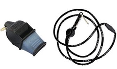 Sonik Blast CMG Whistle Lanyard Black Sports Referee Coaches Emergency Safety