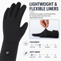 Feetmor Heated Glove Liners For Men – Electric Heating Thin
