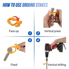 Keltrion 12 PCS Screw in Tent Stakes for Women Men – Ground Anchors Silver