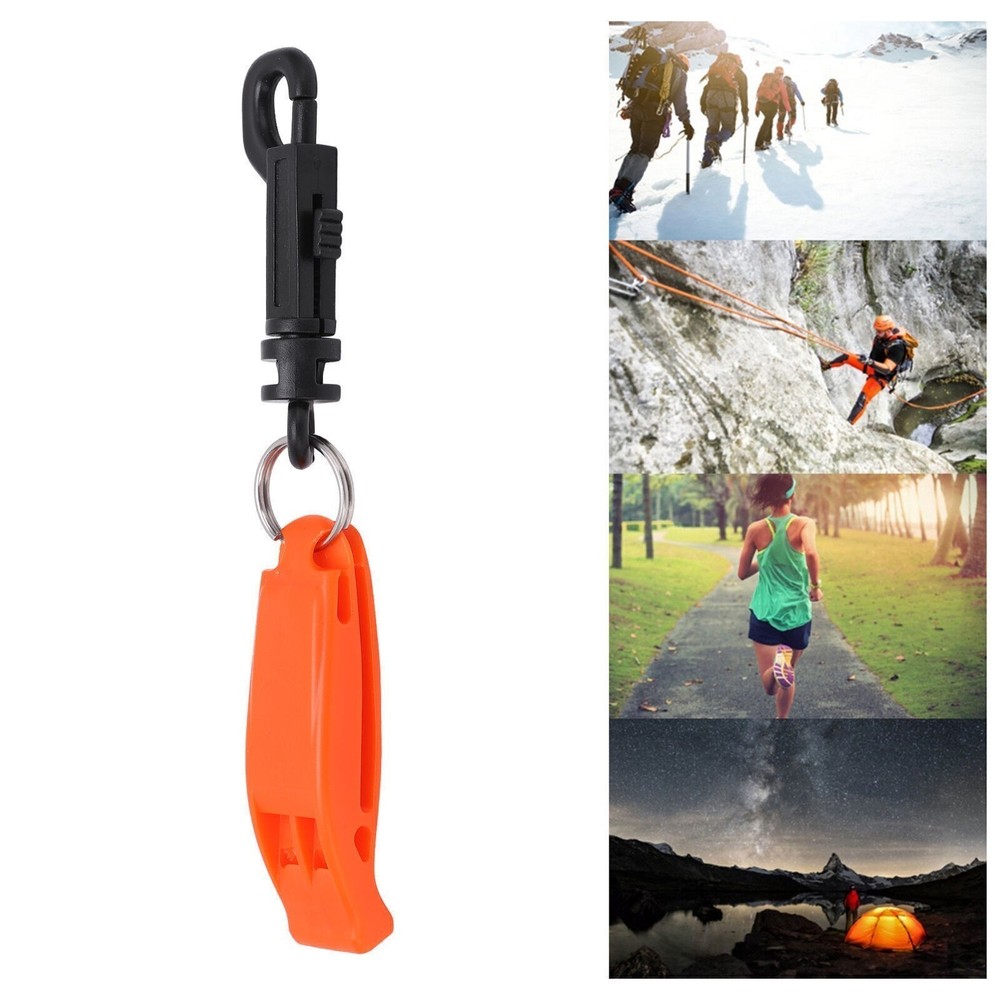 Emergency Whistle Dual Frequency Multifunctional Orange Safety Warning Whistle
