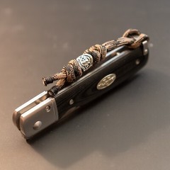 Practicalix Paracord Lanyard Holder Knife Viking Rune Metal Bead Handmade Sydney