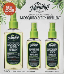 MOSQUITO SPRAY TICK REPELLENT NATURAL BUG INSECT SPRAY MURPHY’S NATURALS 3 Pack