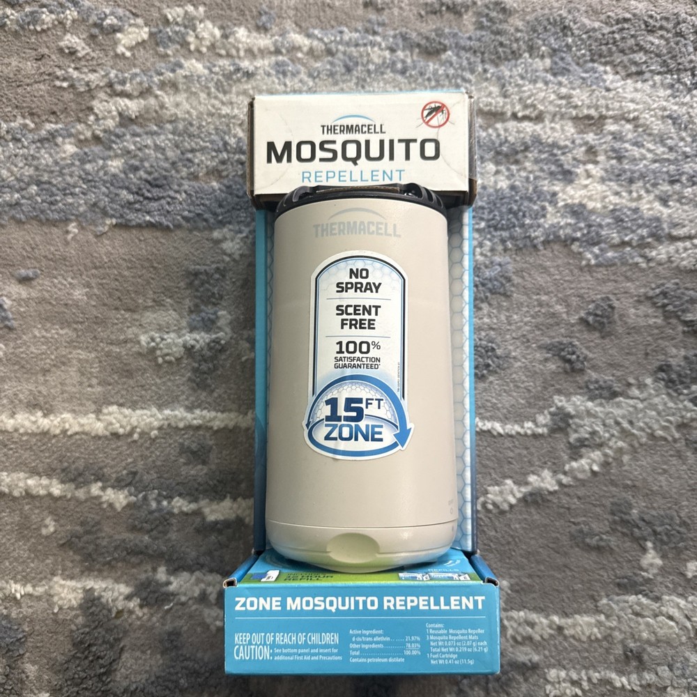 Thermacell 15 Feet Zone Mosquito Repeller Patio Shield Glacier Blue Outdoor New