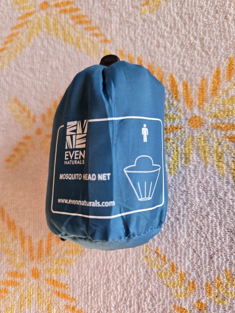 Even Naturals Lightweight Mosquito Head Net Hat Net, Blue, 1 Pack, New