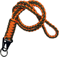 Paracord Lanyard Keychain – Heavy Duty Key Strap with Whistle & Badge ID Wallet