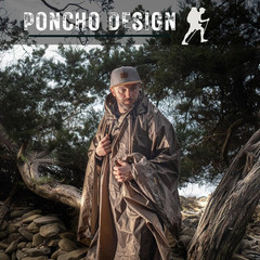 Onewind Lightweight Poncho Shelter, Solitary Shelter Cape Silnylon Emergency Sur