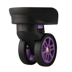 Trolley Bag Wheel Set 1 Pair of Rotating Wheels Compatible with Various Cases