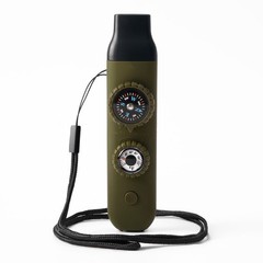 Emergency Survival Safety Whistle，Whistle for Kids with Lanyard,Compass,Therm…