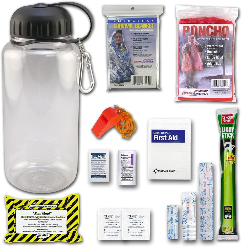 70050 Basic Water Bottle Survival Kit