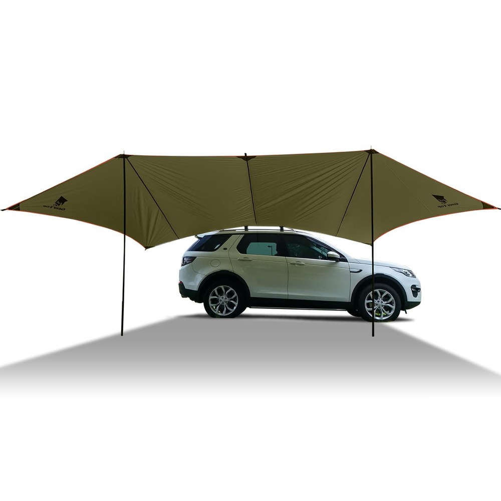 GEERTOP Large Car Side Camping Awning 19 x 11 ft 19ft x 11.5ft, Lunar Green