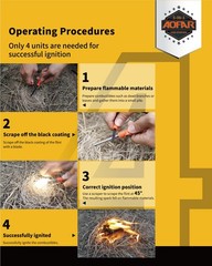 Fire Starter AF-381 Fire Steel 5-in-1 for Camping, Hiking, Hunting, Backpacki…