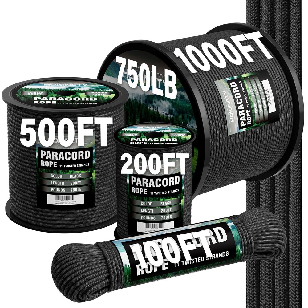 Paracord Rope 750 – Parachute para Cord 4mm 11 Strand Spool Rope Utility Nylo…