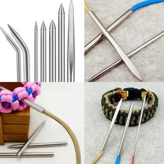 BUYGOO 14Pcs Paracord Stitching Set Stainless Steel Lacing Needles FID Knotter T