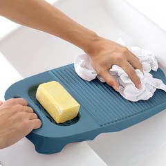 Wash Board, Washboard for Hand Washing Clothes, 8*1*17.7in, A-Navy blue