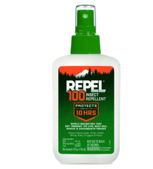 Repel 100 Insect Repellent, Pump Spray, 4-Fluid Ounces, 10-Hour Protection