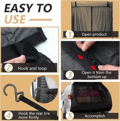 Breathable Tailgate Bug Screen with Magnetic Fasteners – Perfect for Camping