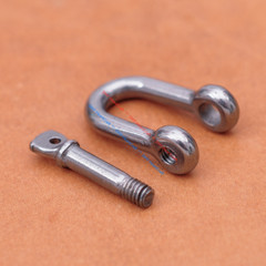 5X Solid 304 Stainless Steel U Style Shackle Buckle Clasp For Paracord Bracelet