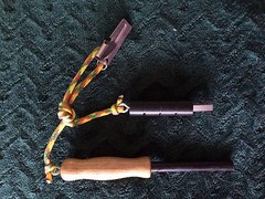 Fire Steel Hand turned White Oak With P-38 + Free Shipping NEW