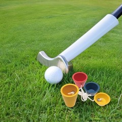 6 Set Driving Range Tee Golf Hitting Mats Holder Supplies Cute Tees