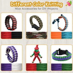 40 Colored 550 Paracord Combo Crafting Kit Survival Paracord Cord Making