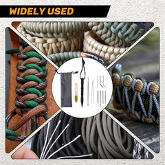 12 Pieces Paracord Fids Accessories, Stainless Steel Lacing Needles with7802