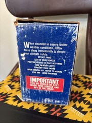 Vintage 80s Winter Survival Kit USA Made New In Box Gas & Oil Advertising