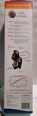 SunRocket Portable Solar Water Heater/Thermos For Camping/Emergency New In Box