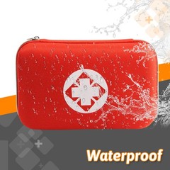 276PCS First Aid Kit Home Car Camping Hiking Emergency Supplies Regular, Red