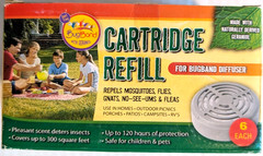 Bug Band Insect Diffuser Cartridge Refill Made w/ Geranoil – 6 Per Box x 9 = 54