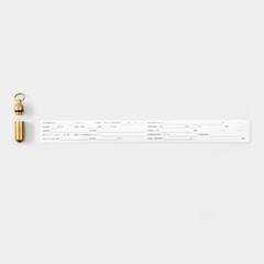 A&F SOS Capsule Brass waterproof paper waterproofing H4.0cm, H1.5in
