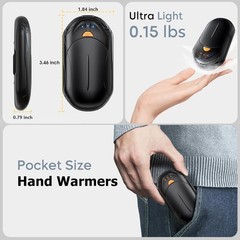 UNIHAND AI Hand Warmers 2-Pack, 20Hrs, Smart Heat, Portable