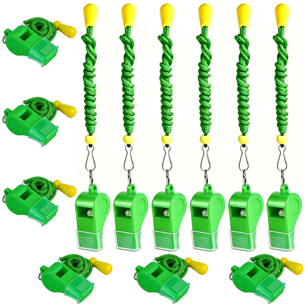 SUYAMI 12 Packs Sports Whistles with Lanyard, for Coaches, Referees and Offic…