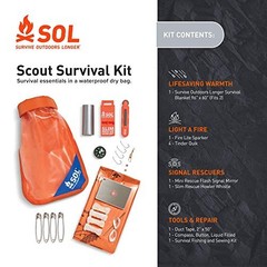 S.O.L. Waterproof Survival Kit Scout