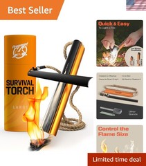 Durable Fire Starter Tool with Wick Rope – Ideal for Bushcraft & Survivalists