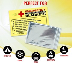 Lightweight 50 Pack Silver Thermal Blankets – Essential Gear for Adventurers