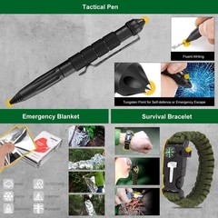 34 in 1 Survival Kit, Christmas Stocking Stuffers Gifts for Men Women Large
