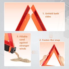 Safety Triangles DOT Approved, Standard Warning Triangles WT-NO SAND