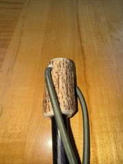 Hand Forged Flint And Steel Antler Ferro Rod XL English Flint Charcoth USA Made