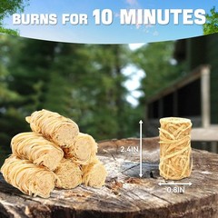 Fire Starter Cubes 130 Pieces Odorless Safe for Charcoal Grills and Fireplaces