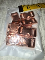 NIP Rose Gold Color 3/8″ METAL Buckle for Paracord Survival Bracelets, 10 pack