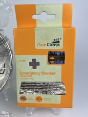 Ace Camp Pocket Stove Collapsible & Pan Set With Emergency Poncho & Blanket NEW