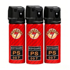 3 Bottles 60ml Self-Defense Pepper Spray For Men Women Easy To Carry