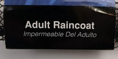 Raines By Totes Adult Raincoat One Size Fits All New In Original Packaging White