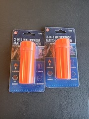 3 In 1 Waterproof Match Container . Qty 2