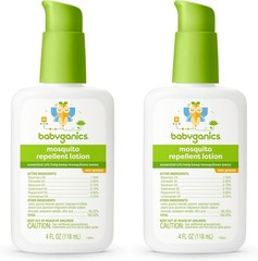 Babyganics Fragrance-Free Baby Mosquito Repellent Lotion 4 fl. oz. (Pack of 2)